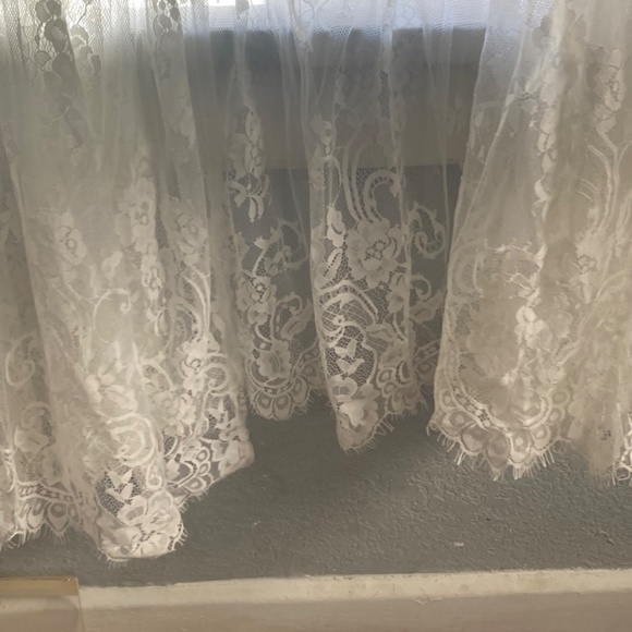 FP x Muche et Muchette Tiered Lace Kimono White Ivory O/S One Size Gypsy Boho - Picture 12 of 15